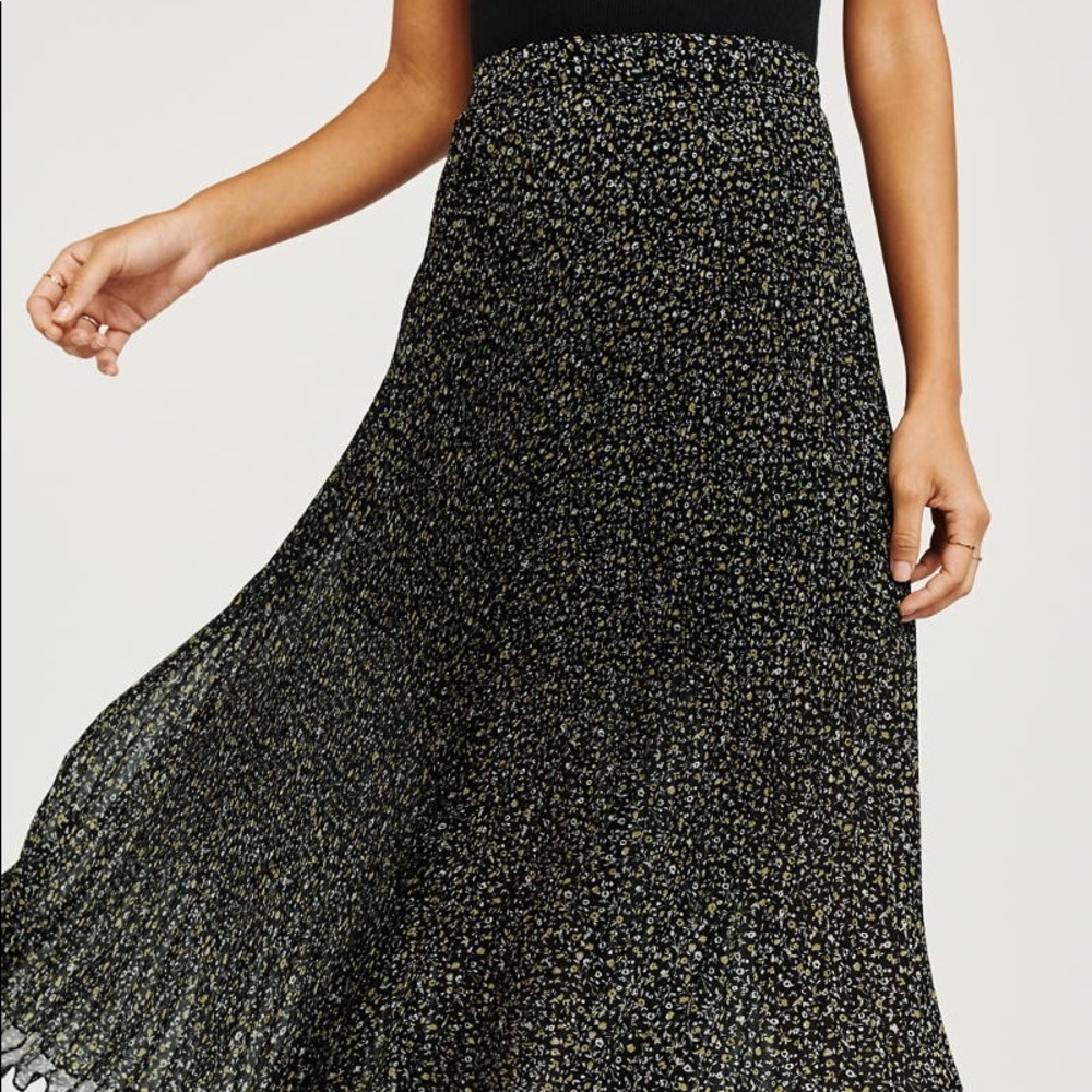 Abercrombie Pleated Midi Skirt